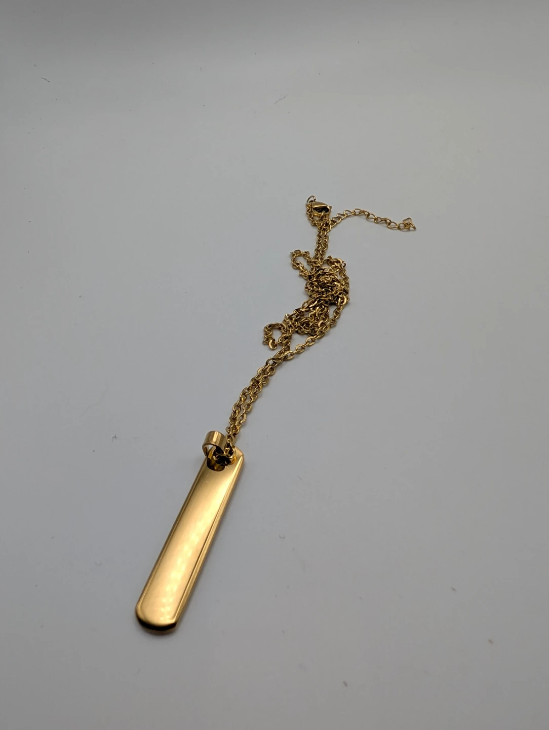 Gold-tone Bar Pendant Necklace (3 for $10)