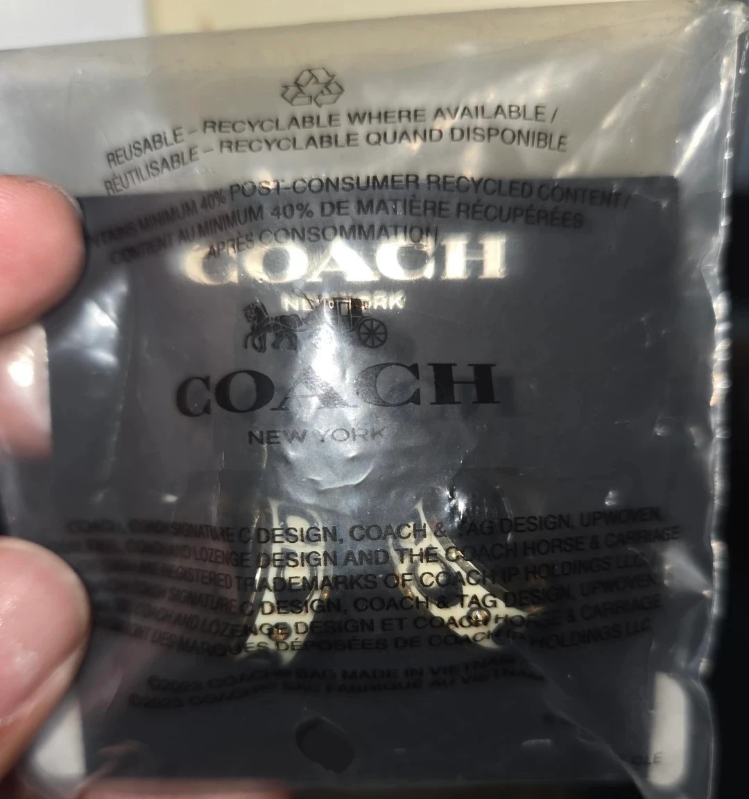 New Coach Earrings - Black & White - photo 2