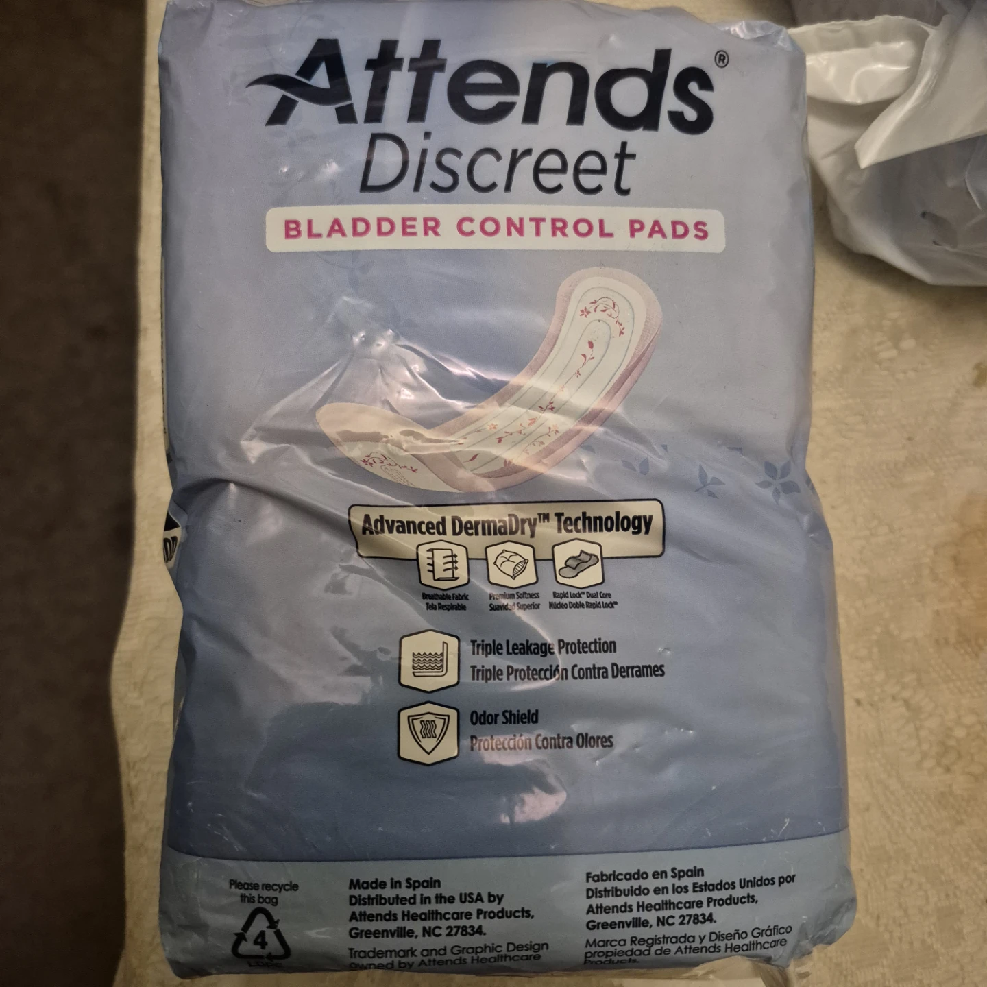 Attends Discreet Bladder Control Pads
