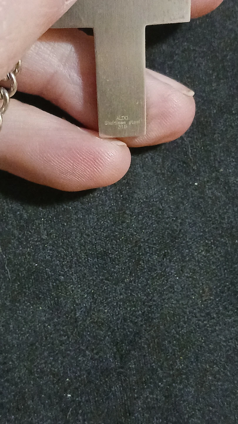 ALDO Stainless Steel Cross Necklace - photo 3