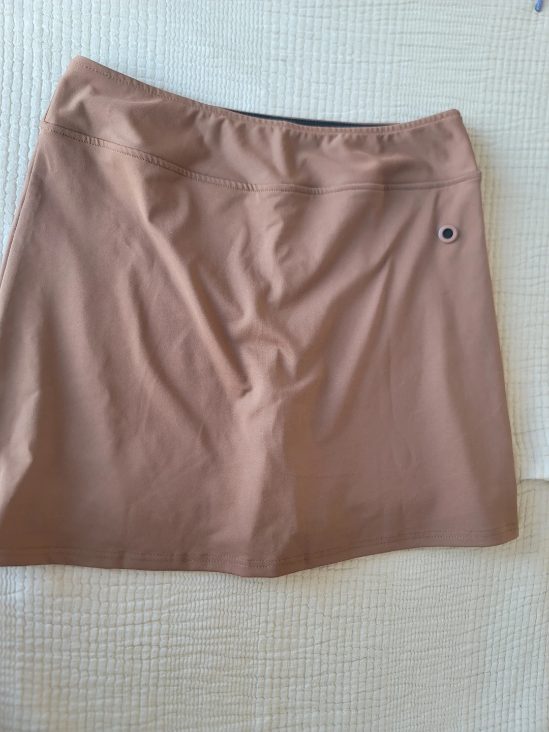 Oyamiki Tan Women's Activewear Swim Skort NWT Sz Lg - photo 3