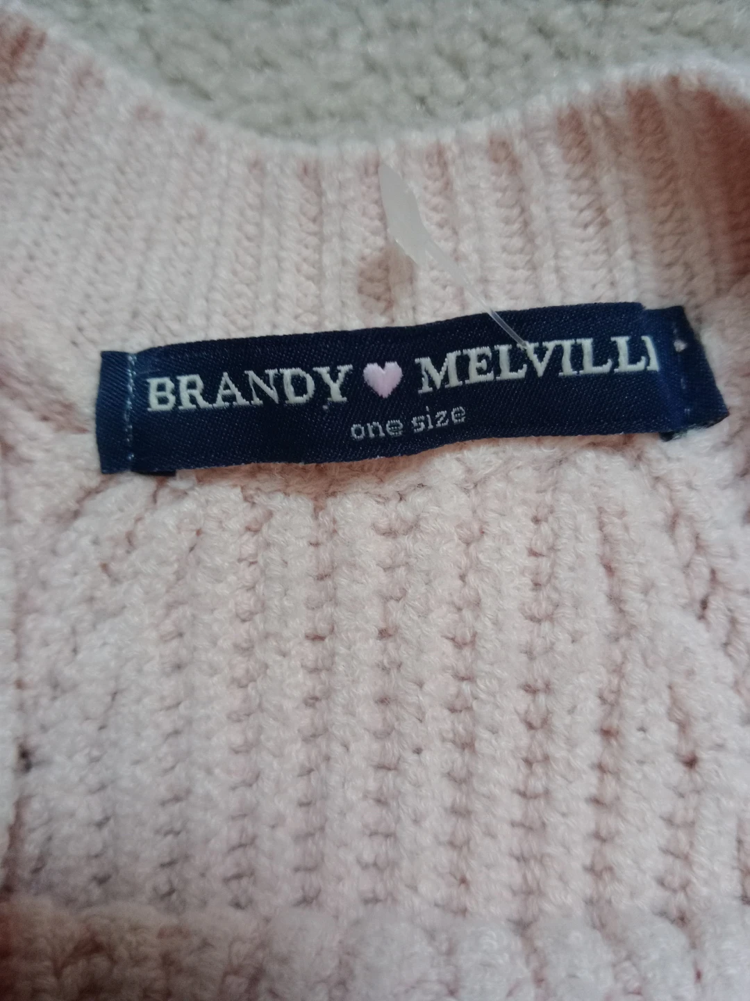 Brandy Melville Pink Knit Tank Top - One Size - photo 2