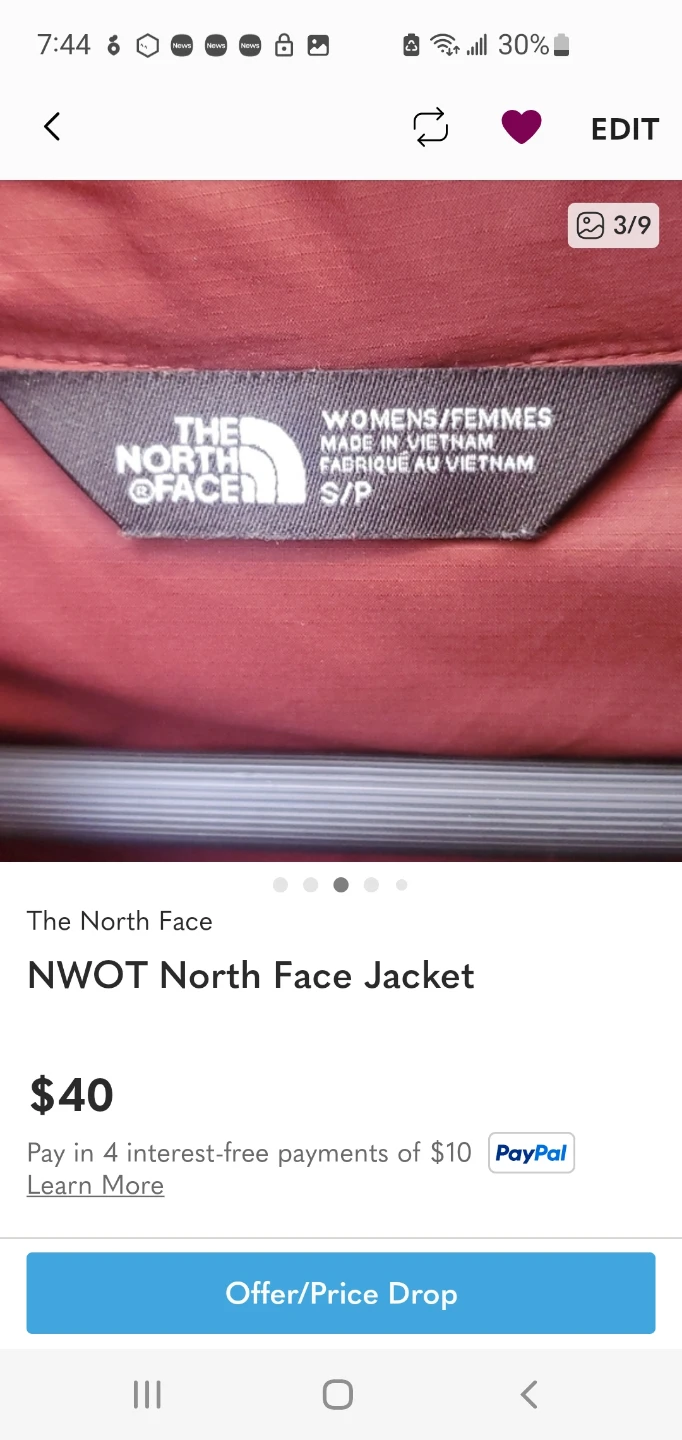 NWOT The North Face Jacket - Women's Small - photo 3