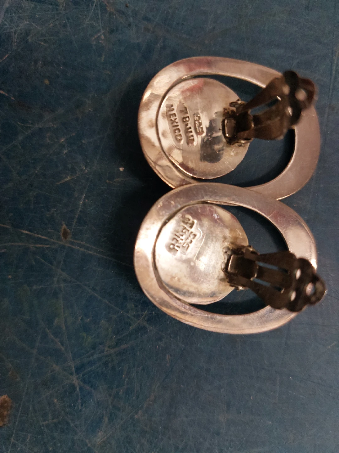 Vintage Sterling Silver Earrings - Clip On - photo 2