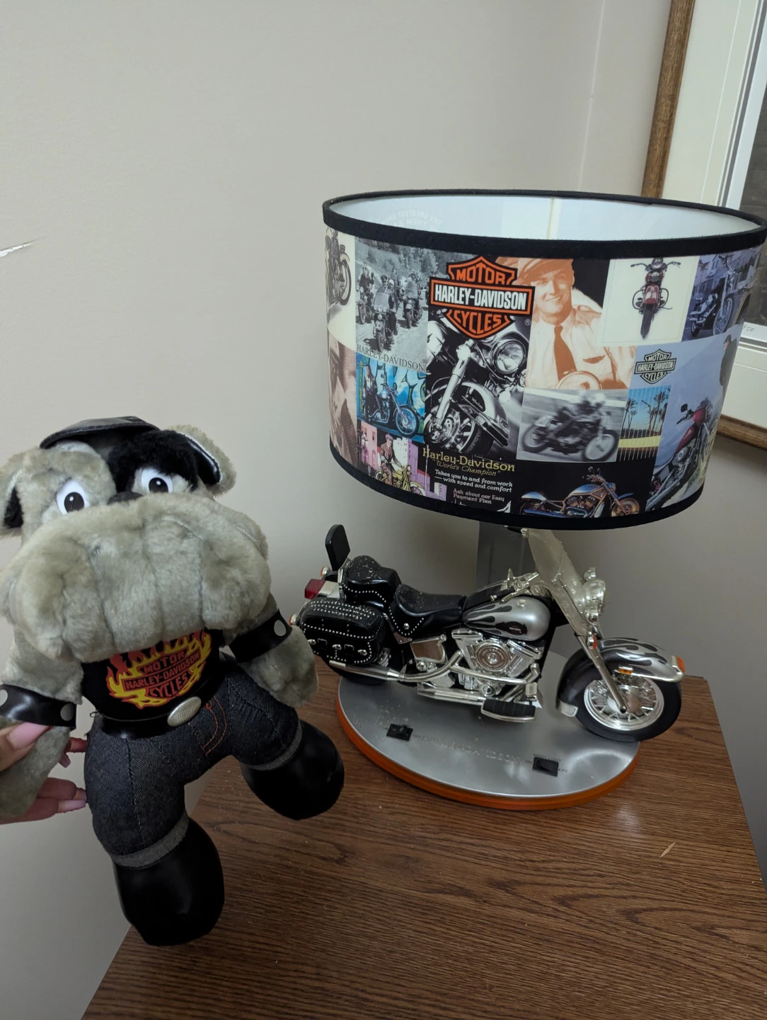 Harley-Davidson Lamp & Clock & dog - photo 2