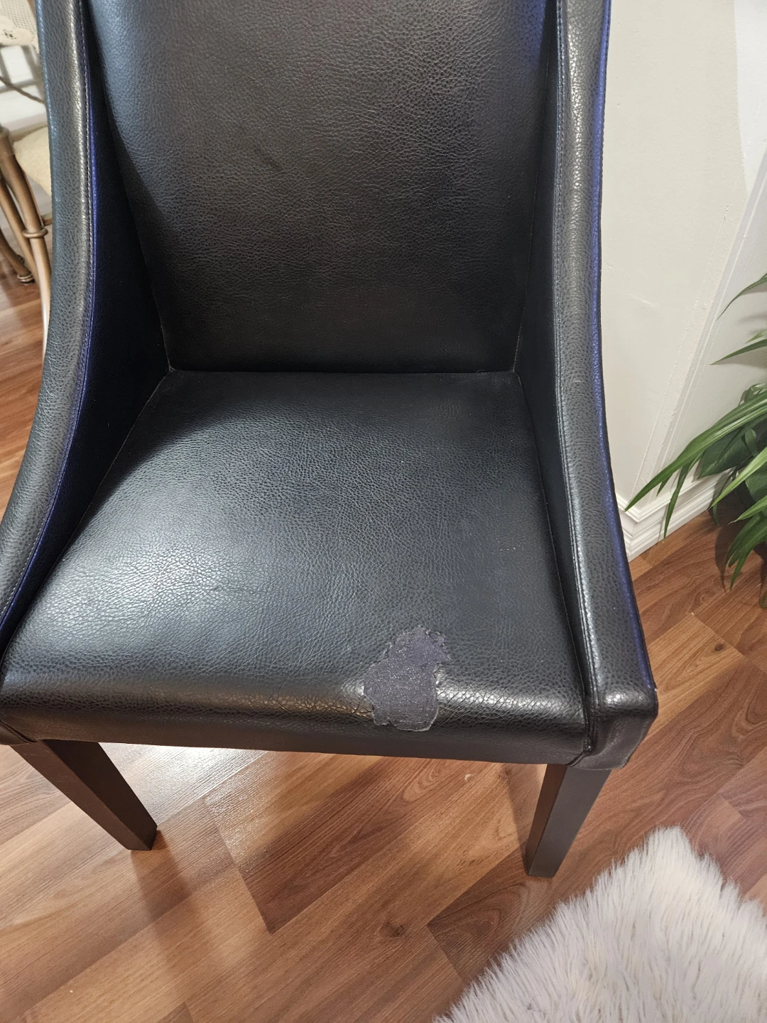Black Dining Chair with Silver Studs - photo 4