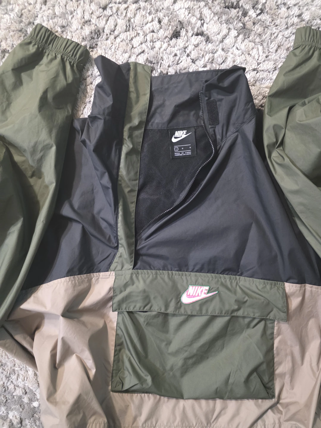 Nike Colour Block Pullover Jacket - Size L - photo 3