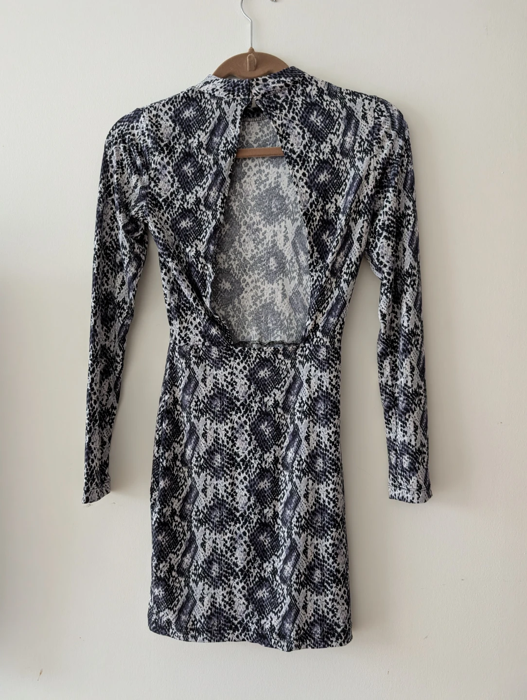Snakeskin Print Mini Dress H&M