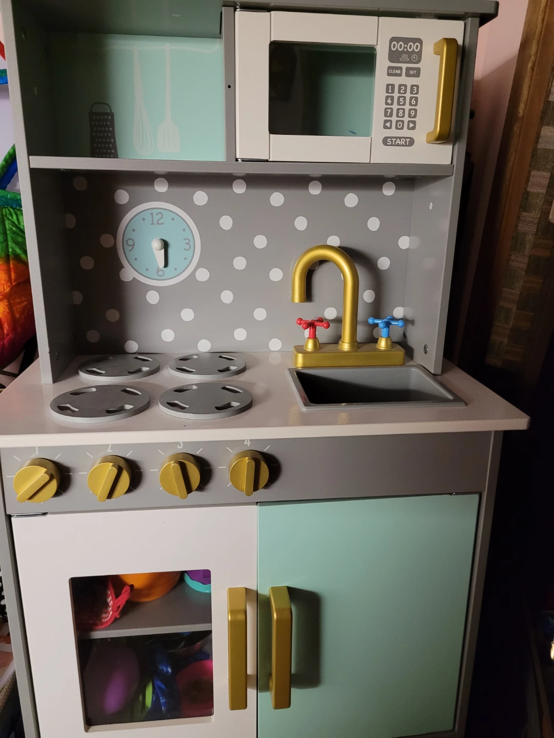 Kids Play Kitchen with Accessories