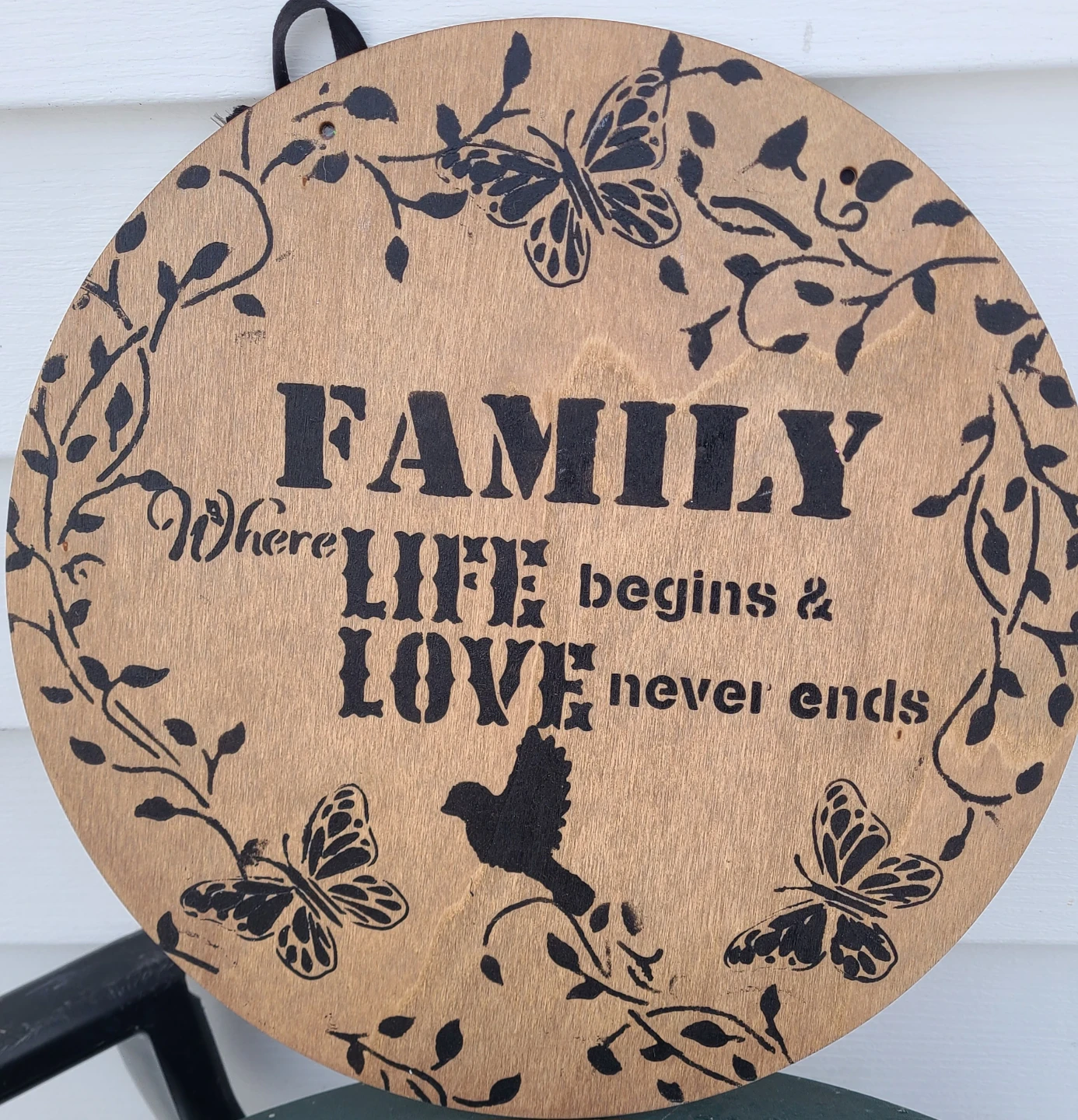 Handmade Family Love Wooden Sign