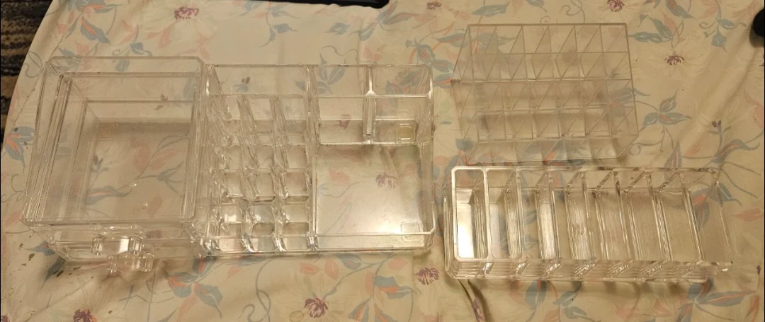 Acrylic Makeup Organizer Set