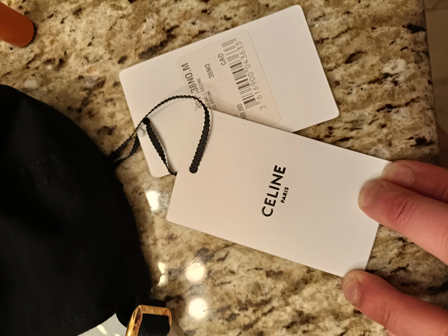 Celine Black Baseball Cap - Size M - photo 5