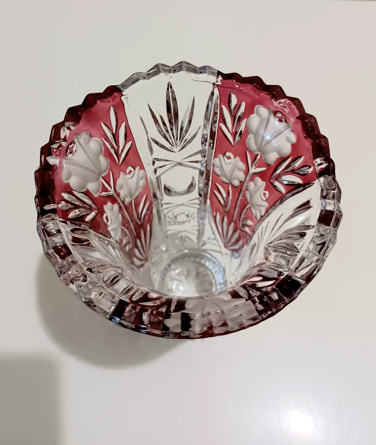 Vtg German Anna Hutte Bleikristall Crystal Vase - photo 3