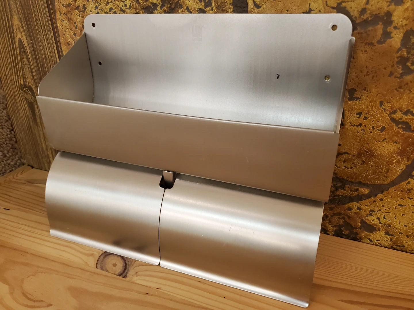 Umbra Stainless Steel Double Toilet Paper Holder with Shelf