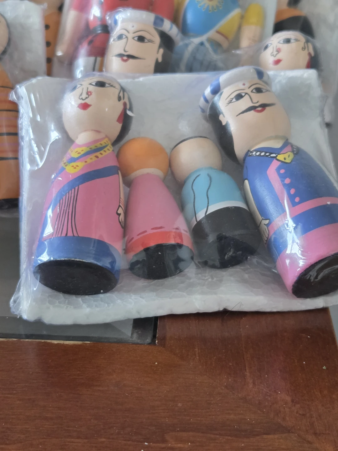Wooden Family Figurines - Set of 4
