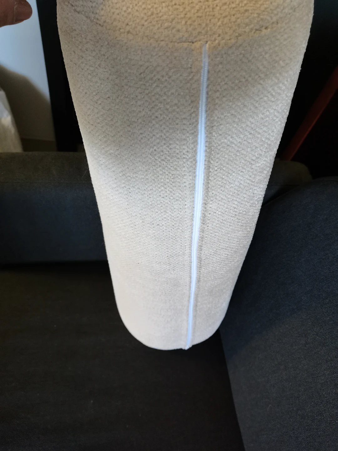 Beige Bolster Pillow - 21" x 7" - photo 2