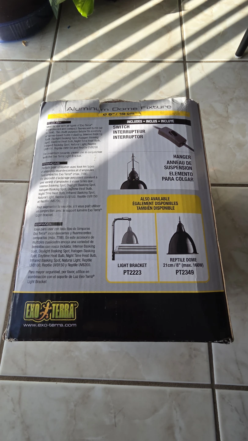 Exo Terra Reptile Dome - Aluminum Fixture 6" - photo 2