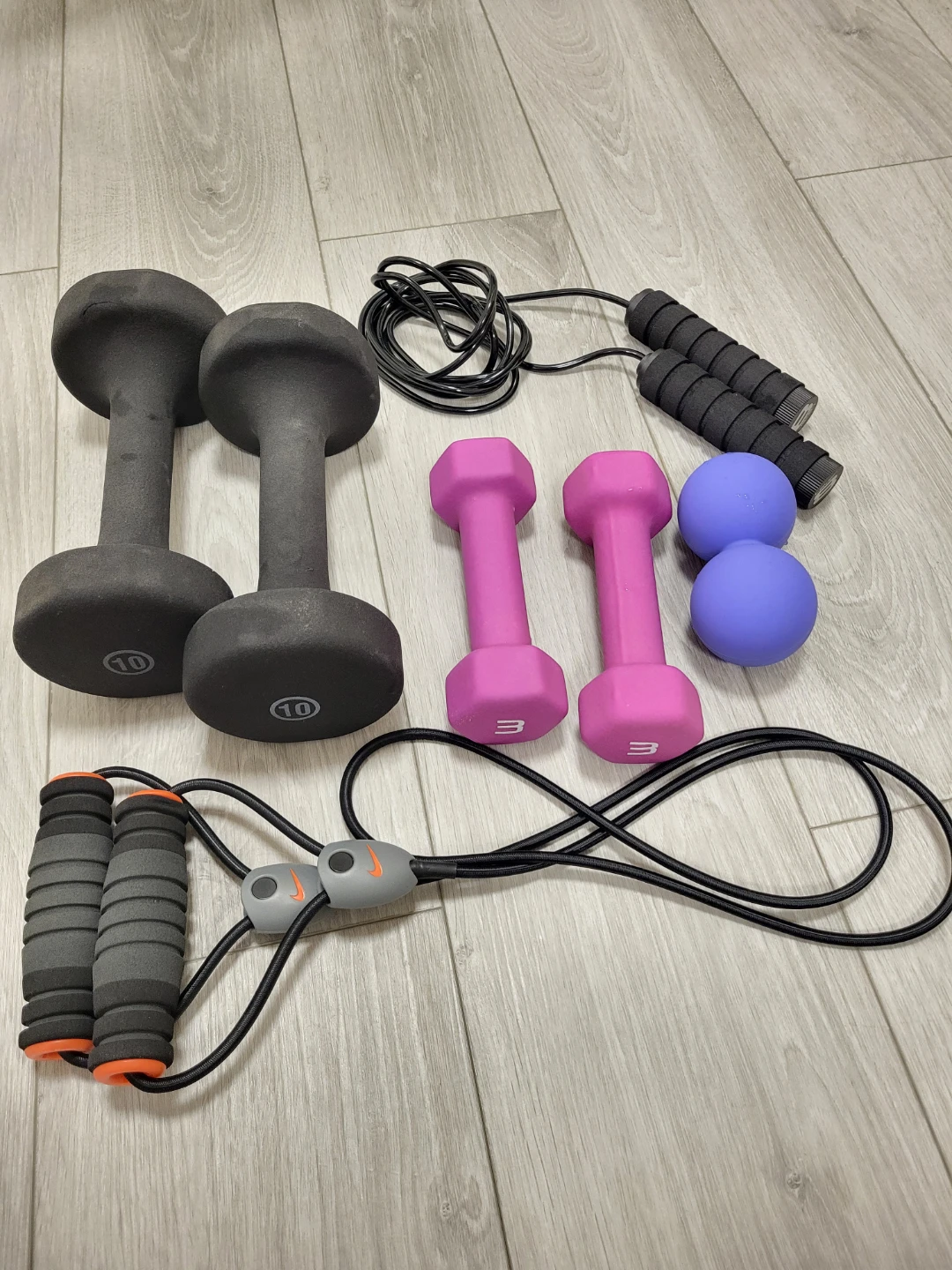 Dumbbells & Exercise Set