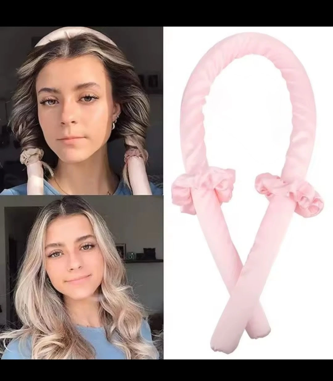 Heatless Hair Headband Curler