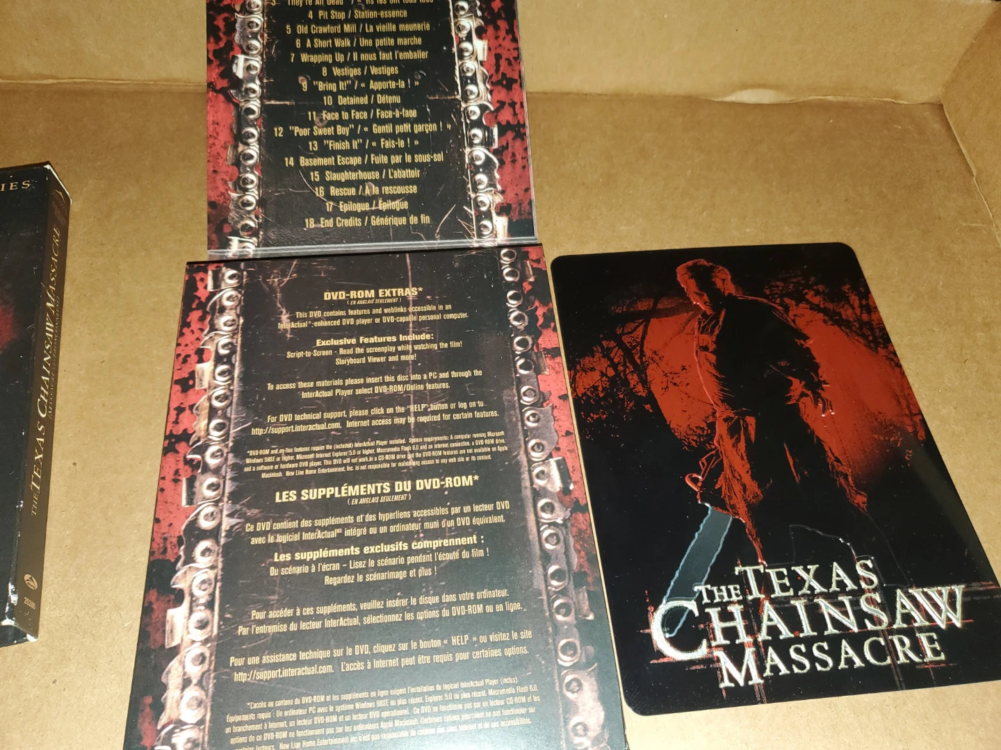 The Texas Chainsaw Massacre DVD w/metal faceplate - photo 3