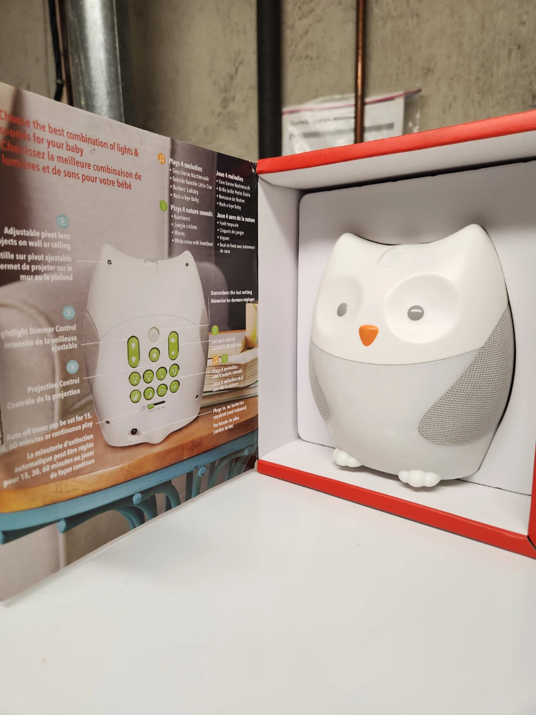 Skip Hop Moonlight & Melodies Nightlight Soother - Owl - photo 3