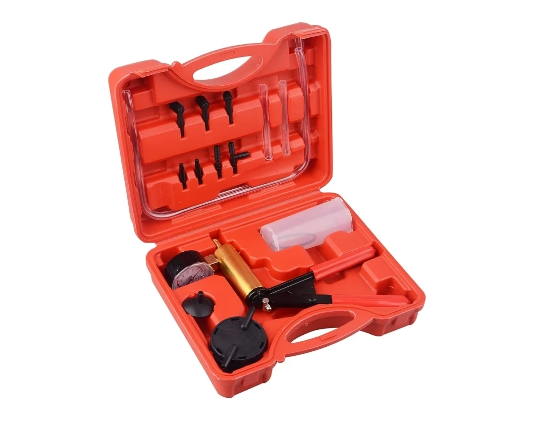 Hand Held Vacuum Pump Brake Bleeder Tester Kit, Gauge & Adapters - photo 3