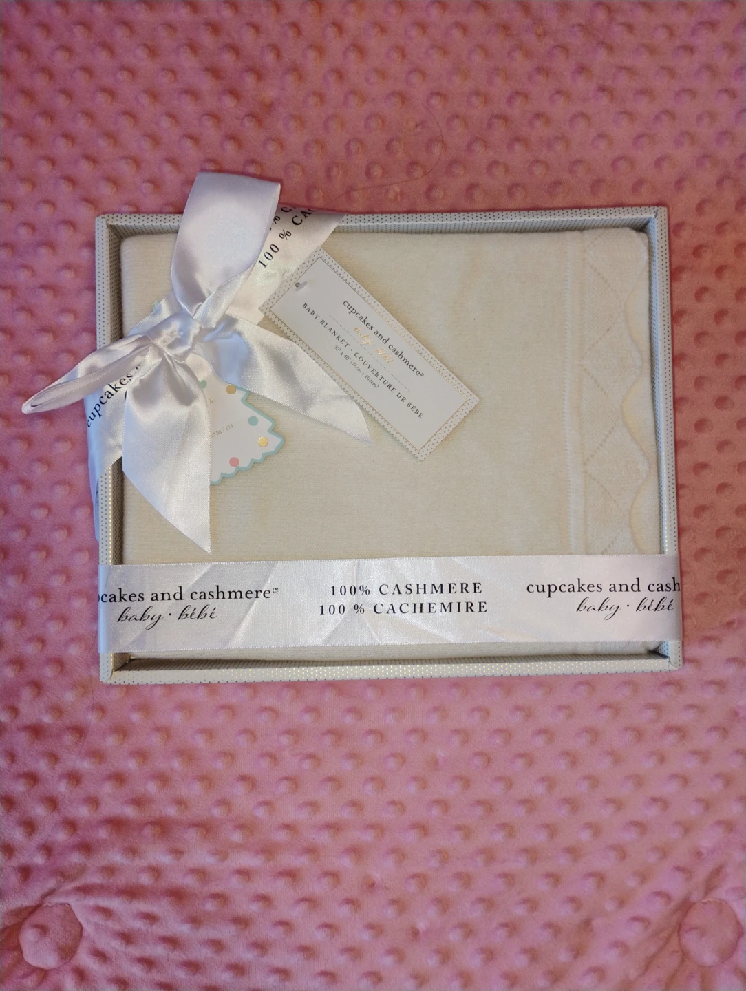New Cupcakes and Cashmere Baby Blanket - 100% Cashmere - photo 4