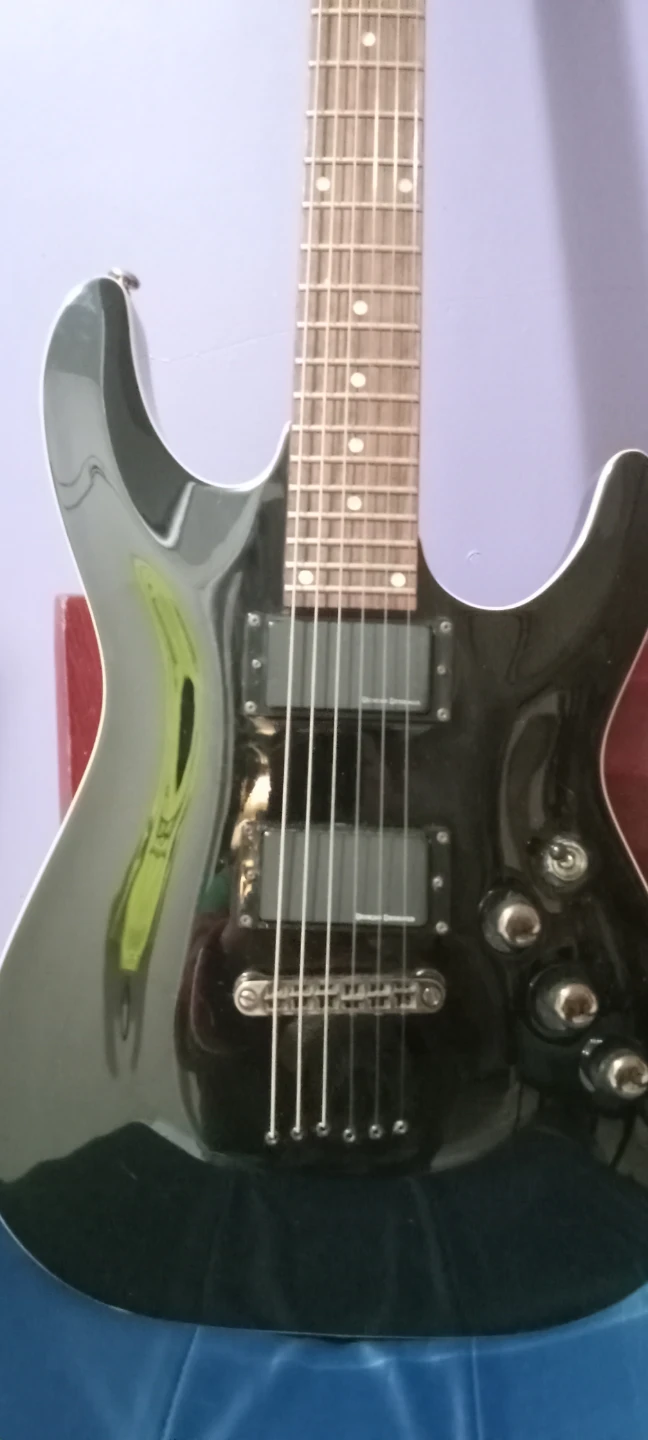 Black Electric Guitar w/ Crossrock Gig Bag - photo 3