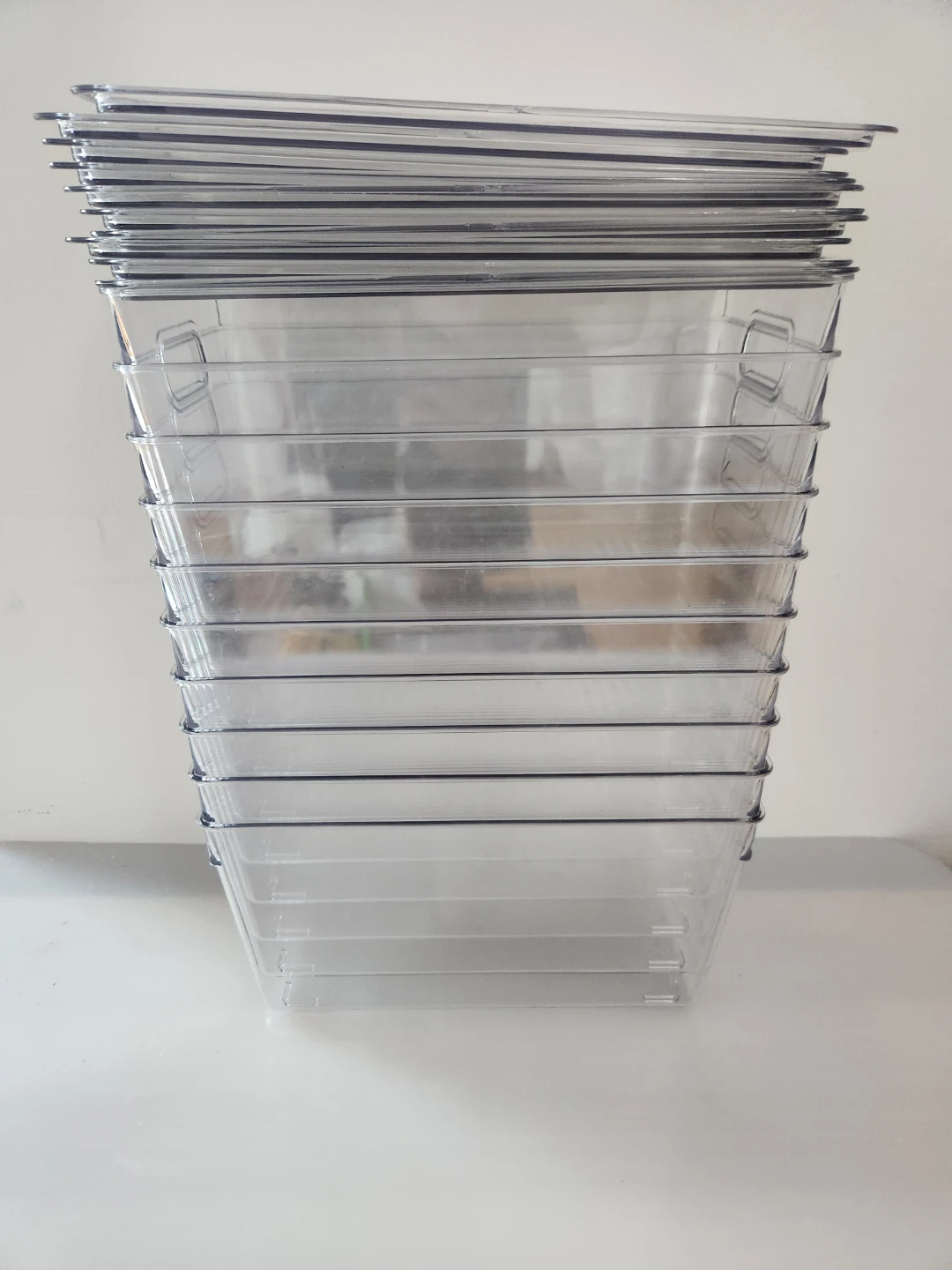10-Pack Clear Plastic Storage Bins - photo 2