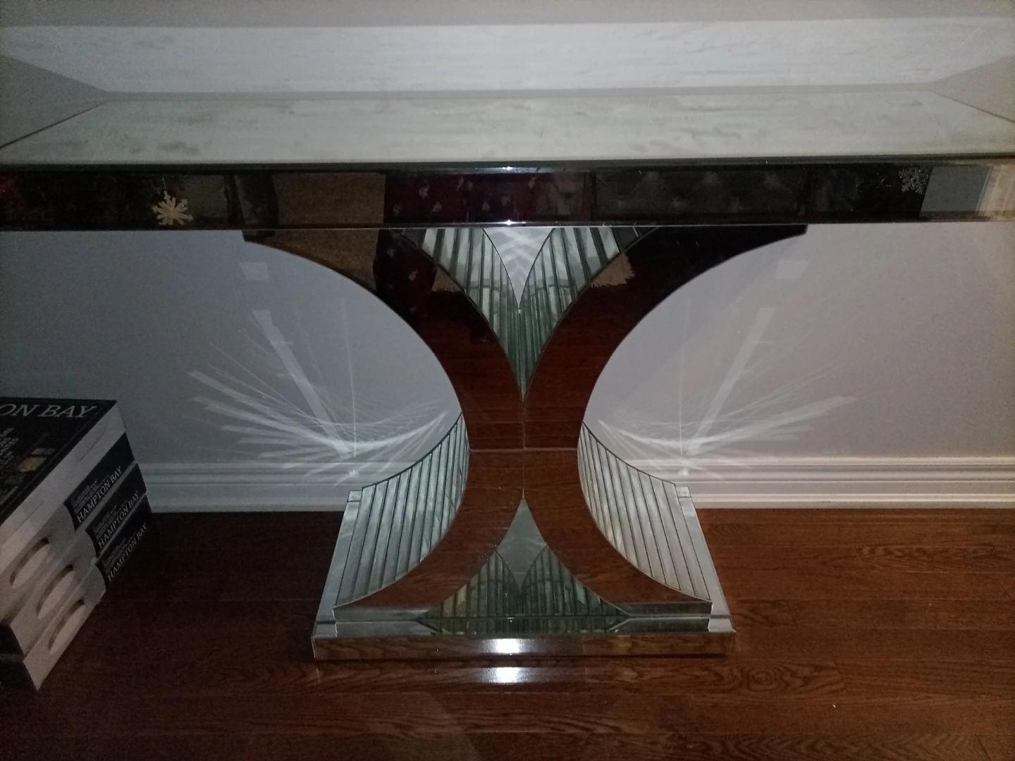 Mirror Hampton Bay Mirrored Console Table