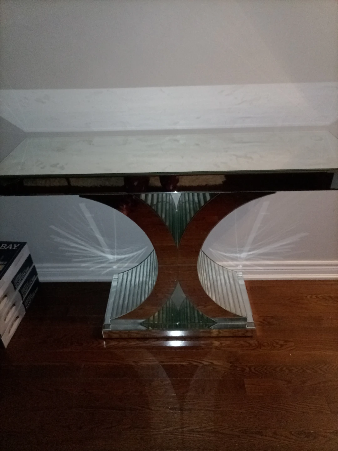 Mirror Hampton Bay Mirrored Console Table - photo 2