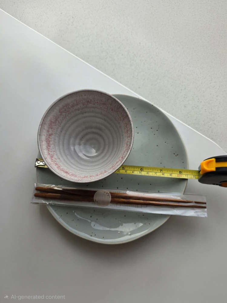Bowl and Plate Set with Chopsticks - photo 2