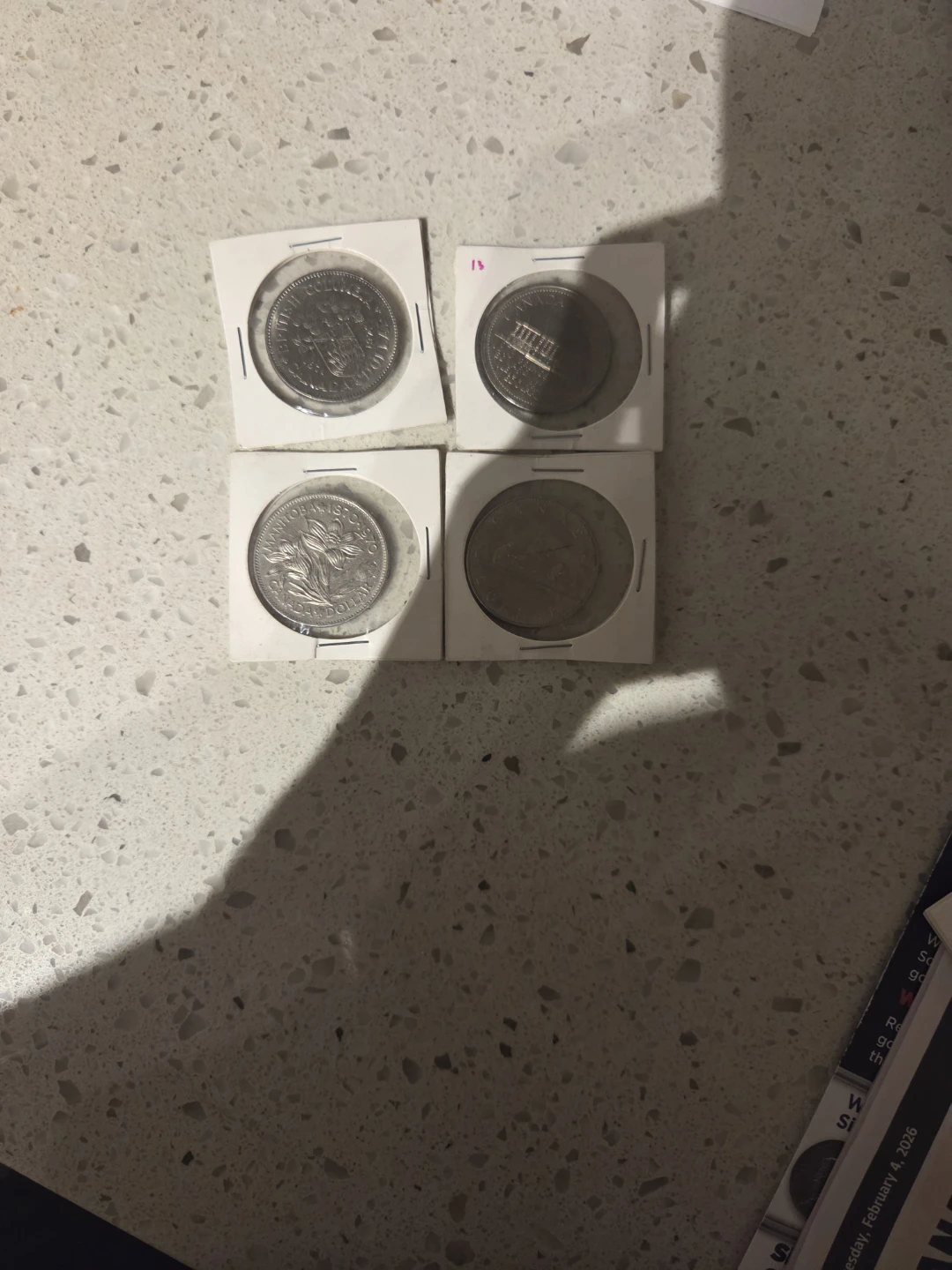 Four Canadian Dollar Coins - photo 3