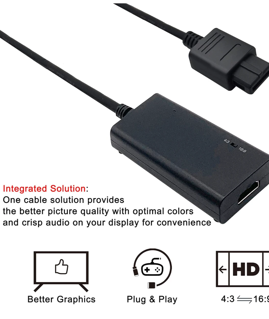 HDMI Cable for Nintendo Gamecube/N64/SNES - photo 5