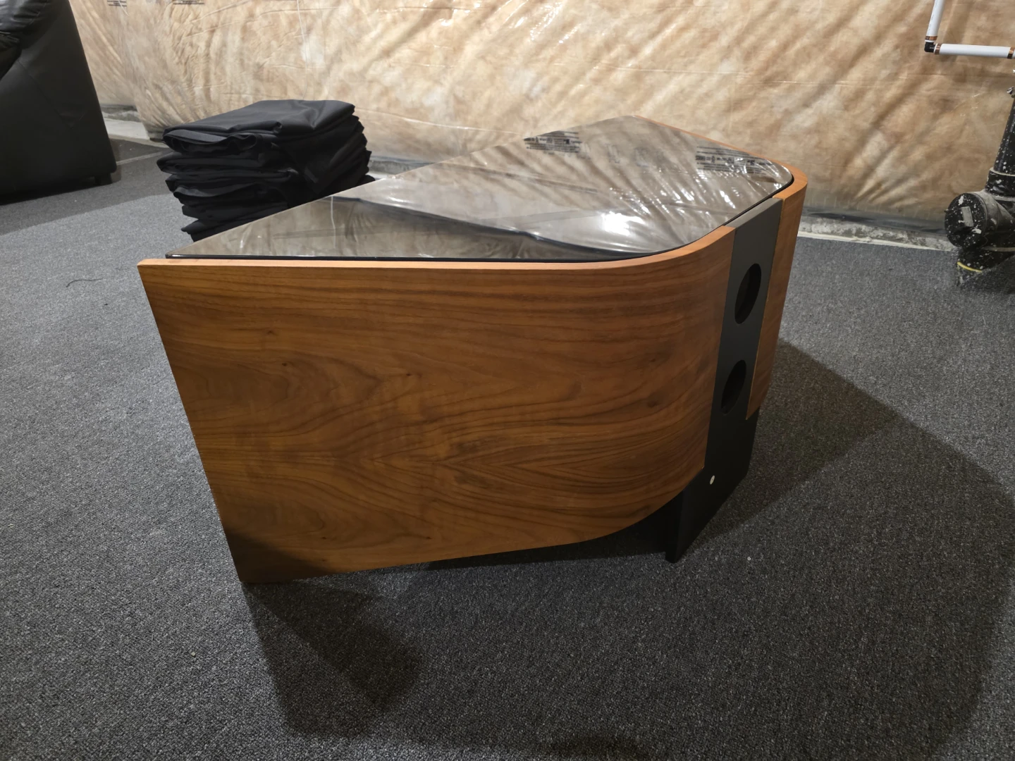 Corner TV Stand w/ Bluetooth Soundbar - photo 2