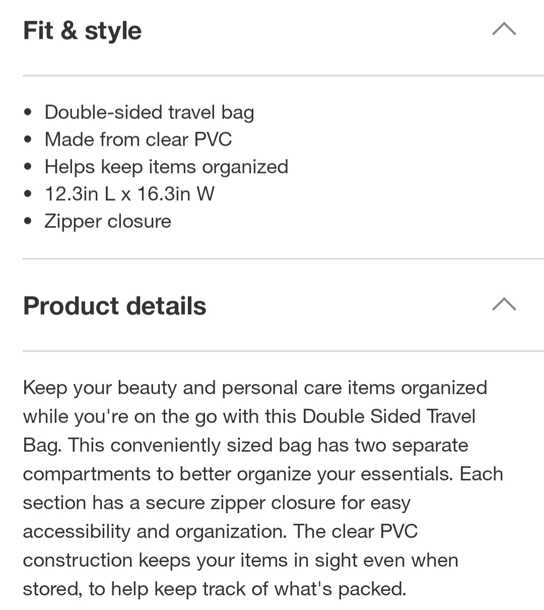 🧡Double-Sided Clear Travel Bag🧡 - photo 4
