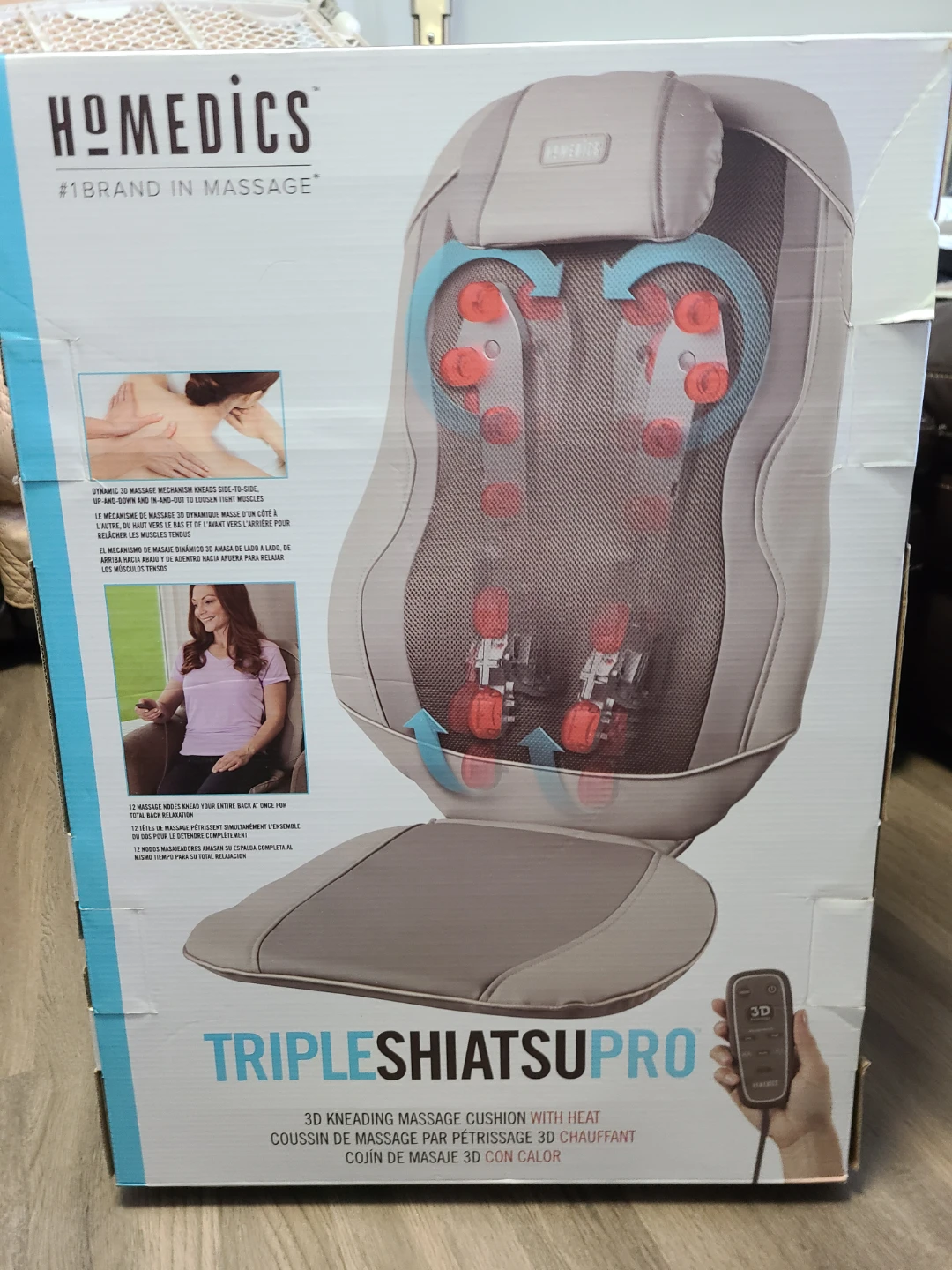 HoMedics Triple ShiatsuPro Massage Cushion