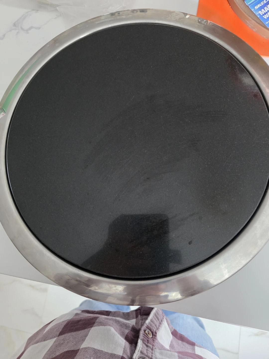 Round Black Marble Tray