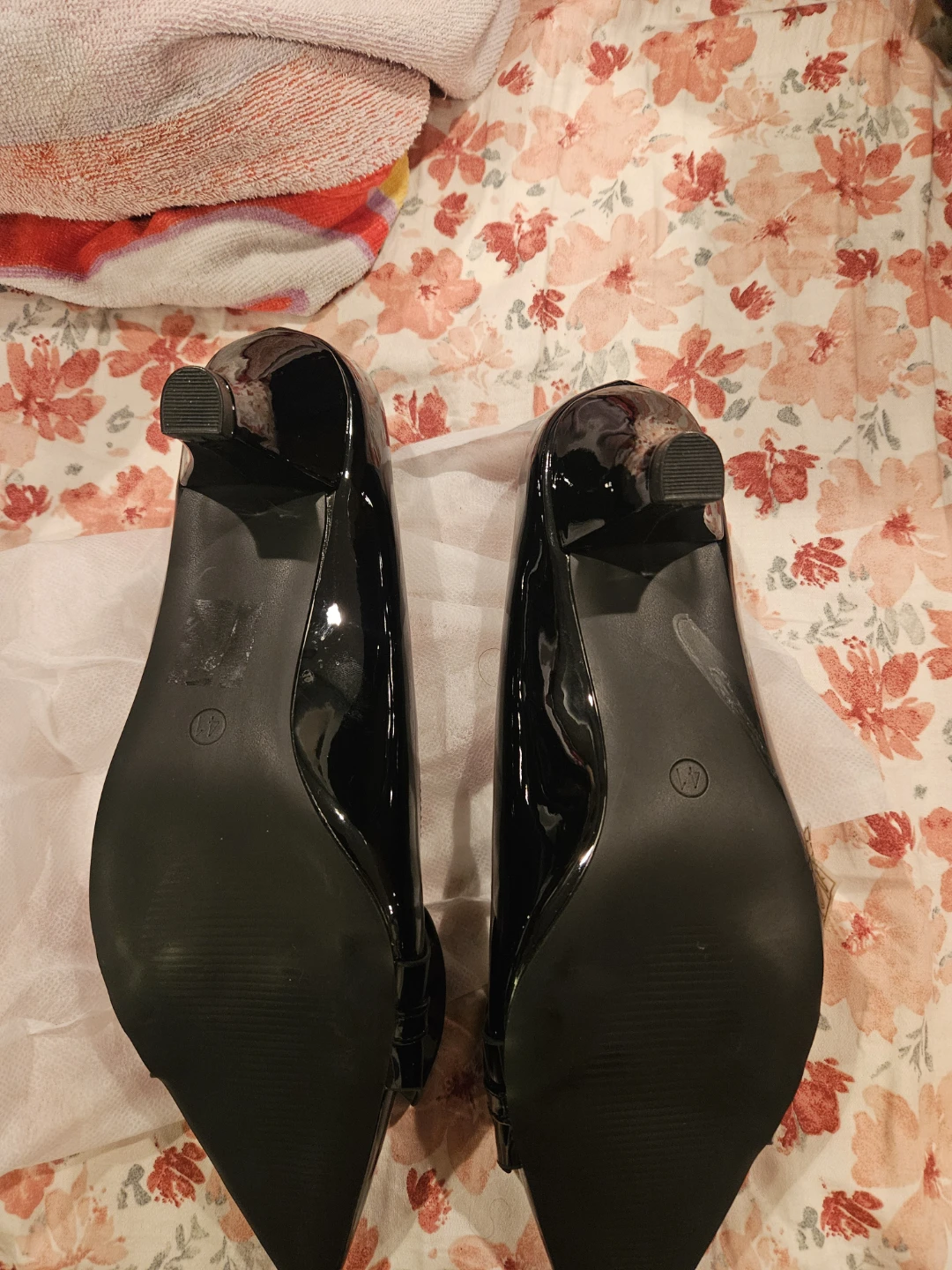 Black Bow Heels - Size 41 - photo 3