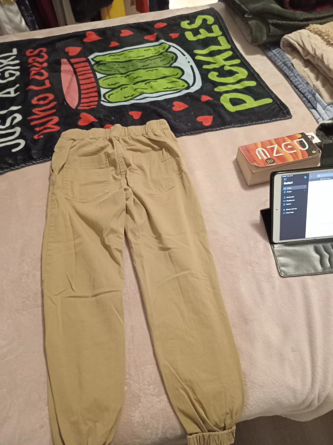 Bershka Beige Jogger Pants - Size USA 02 - photo 3