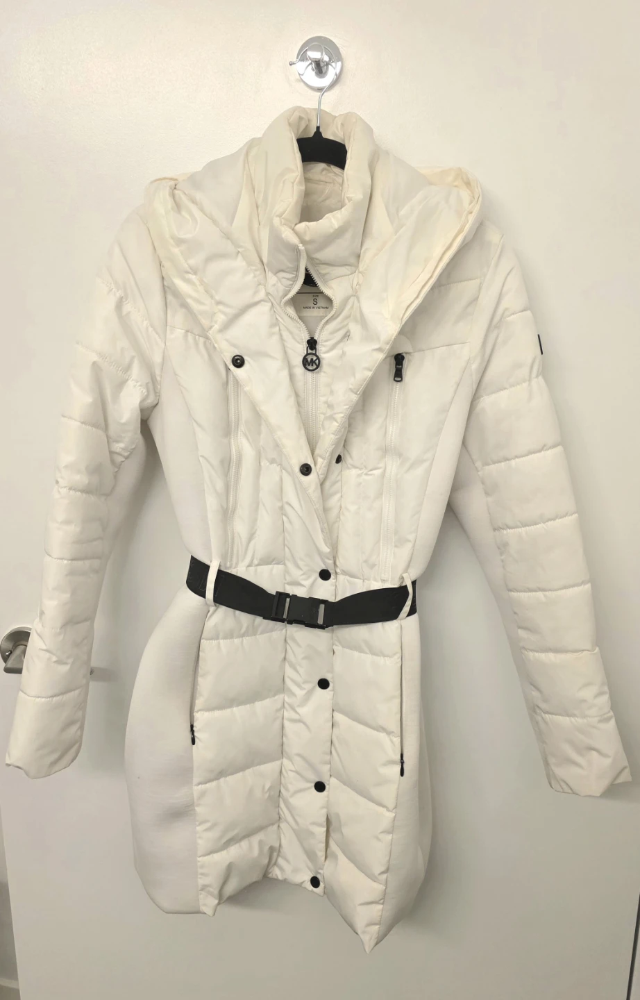 Michael Kors White Puffer Coat - Size S