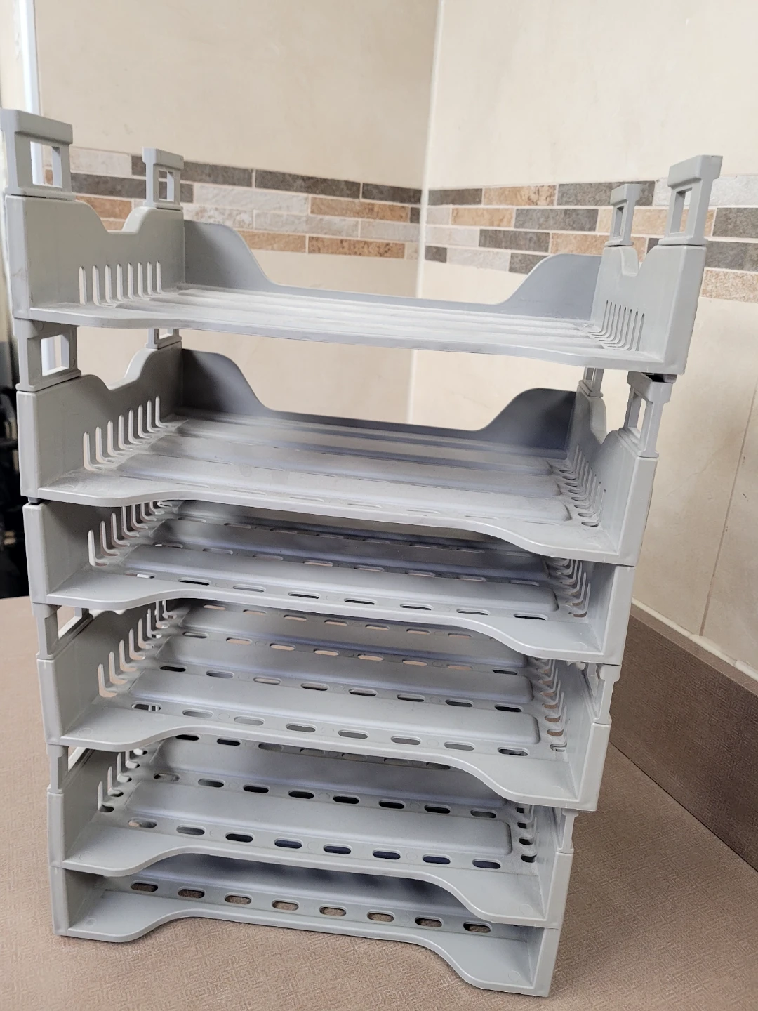 Grey 5-Tier Desk Organizer Tray🥕 freecylle