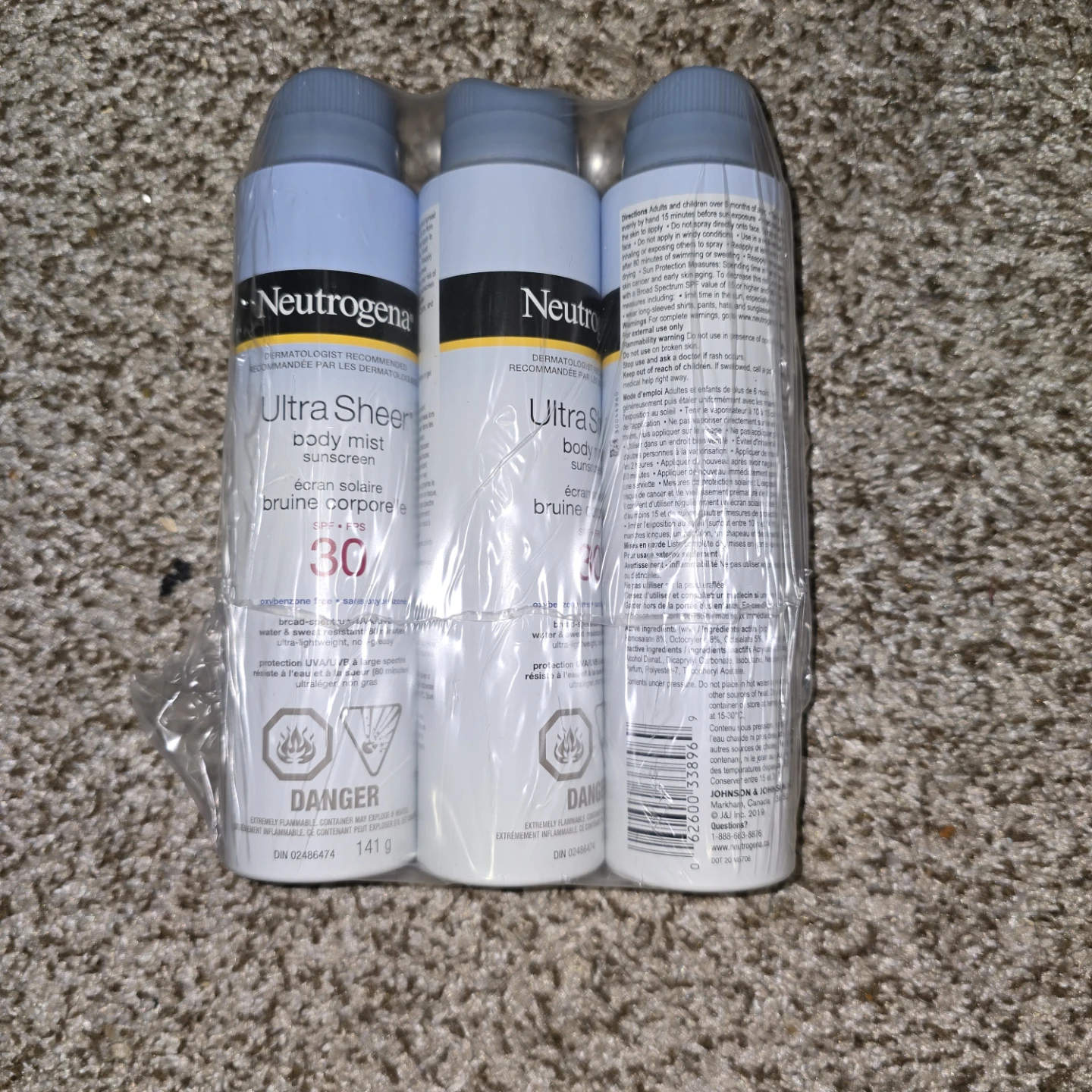 Neutrogena Ultra Sheer Body Mist Sunscreen SPF 30