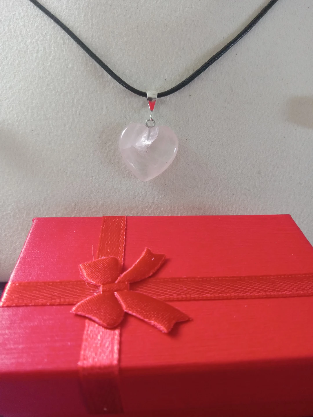 Rose Quartz Heart Necklace