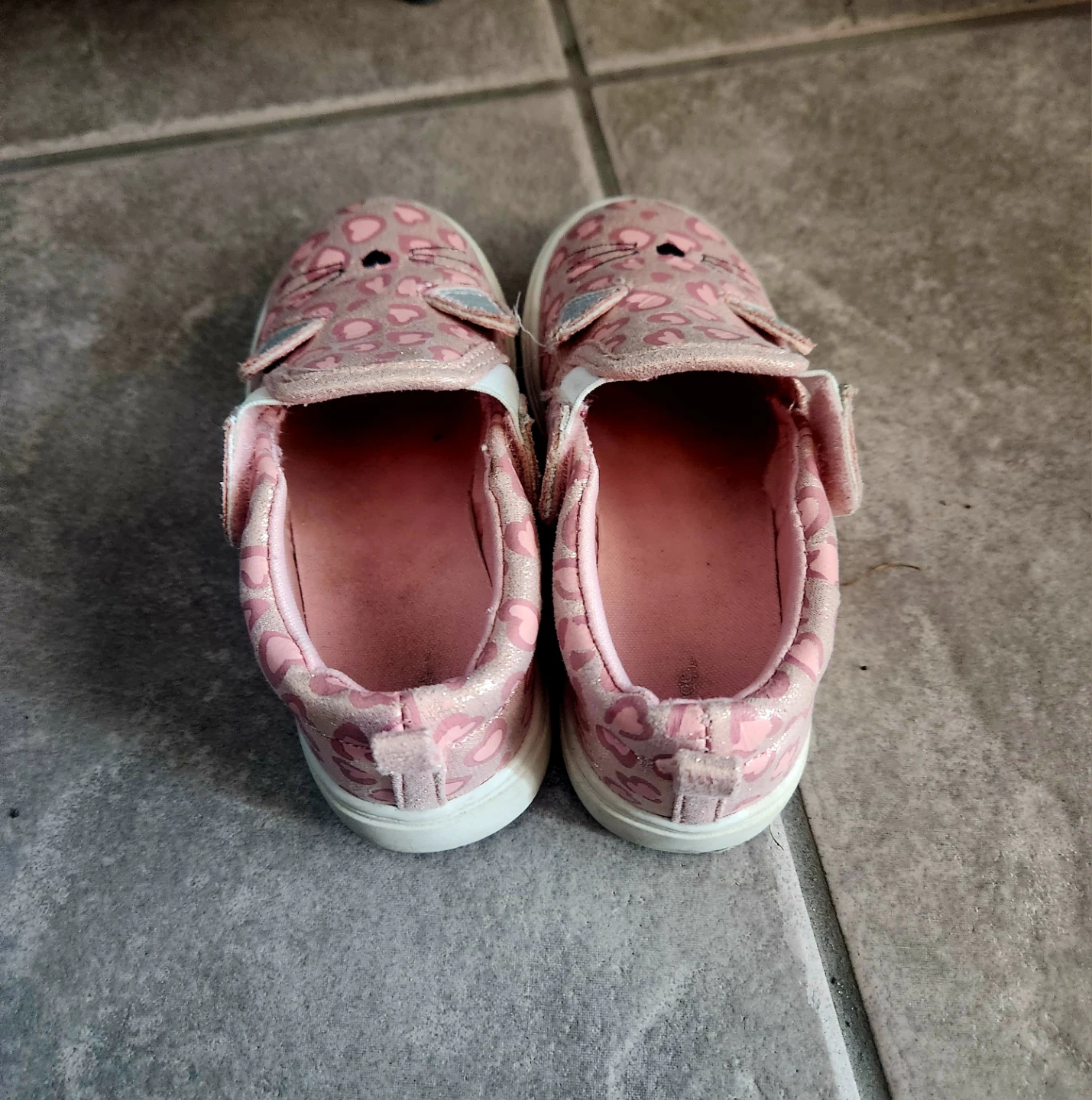 Toddler Pink Cat Slip-On Shoes - Size 8 - photo 4