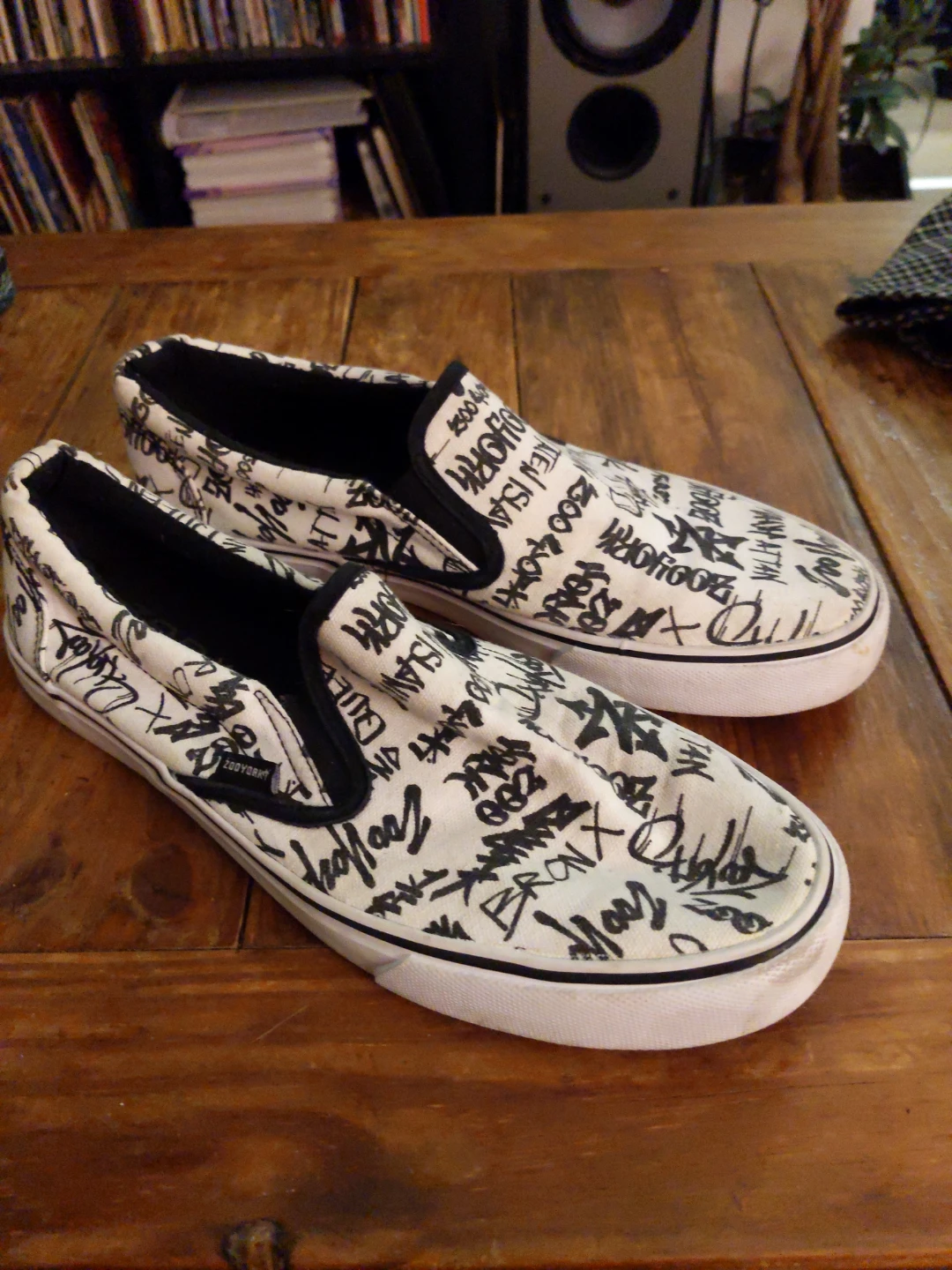 Graffiti Slip-On Shoes - Men's Size 10