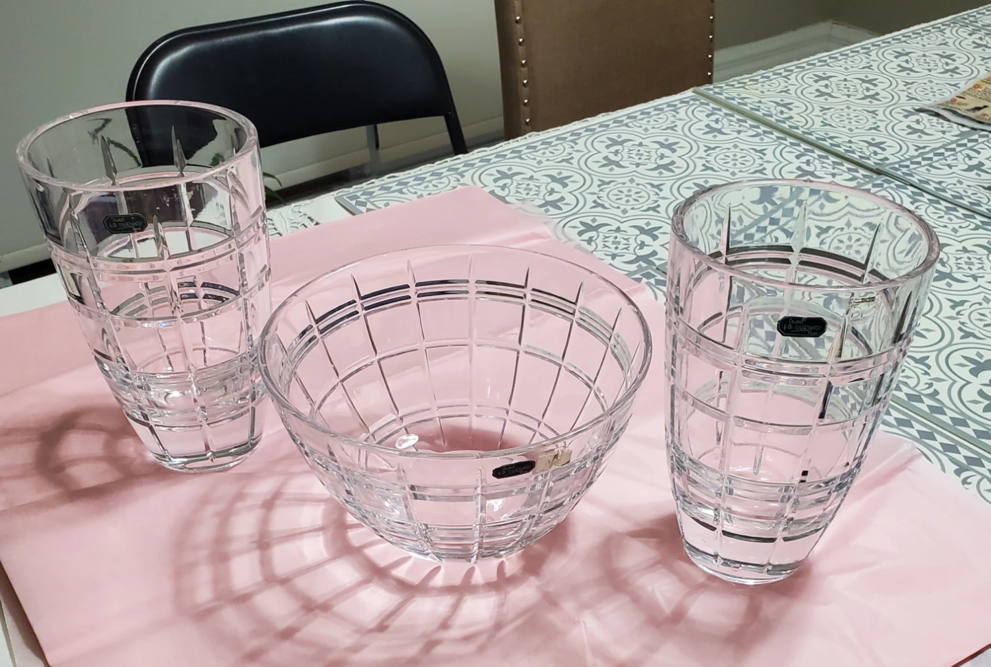 LB Studio Crystal Vase & Bowl Set - photo 2