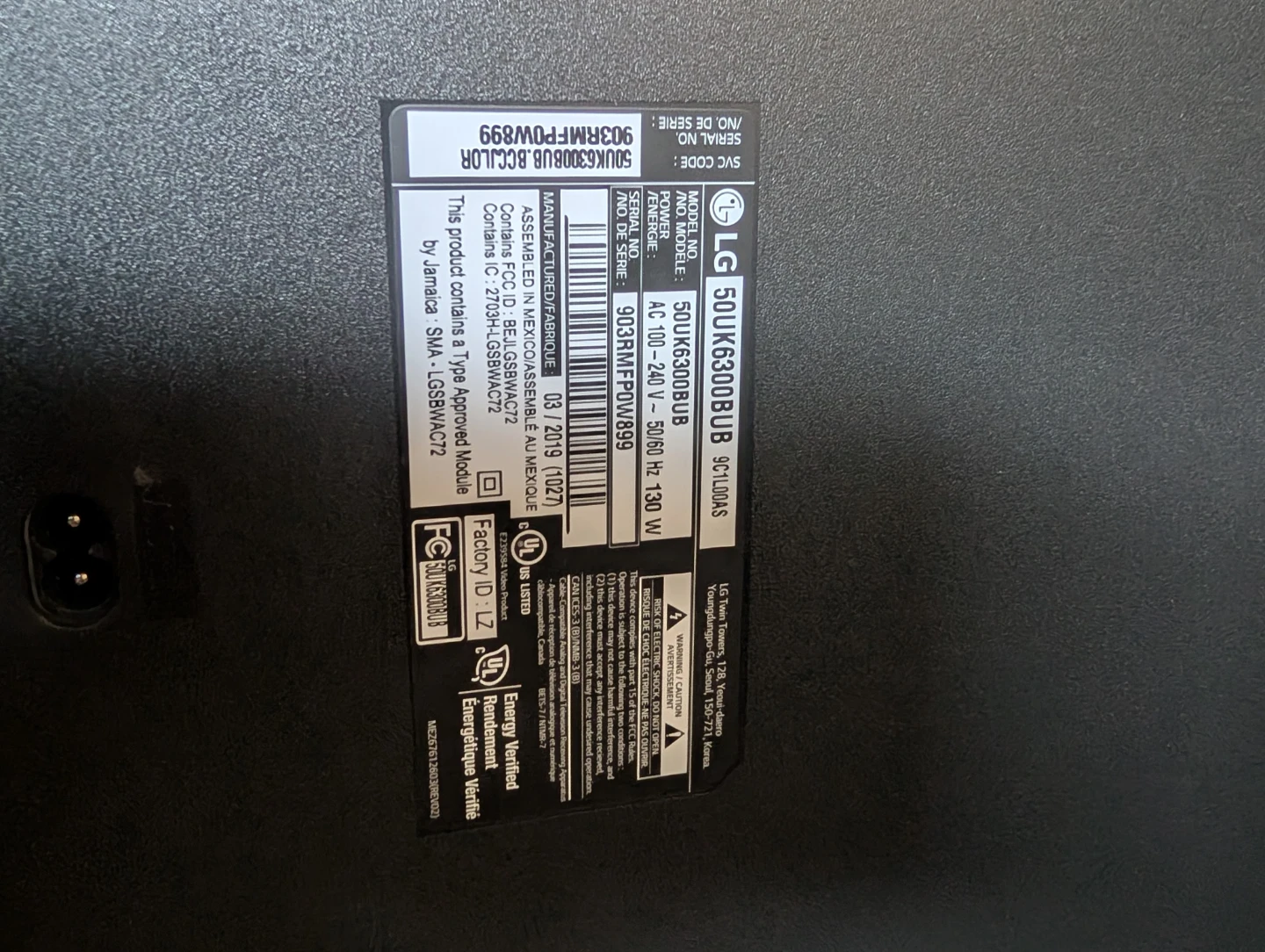 LG TV 50" with Remote Control - photo 3