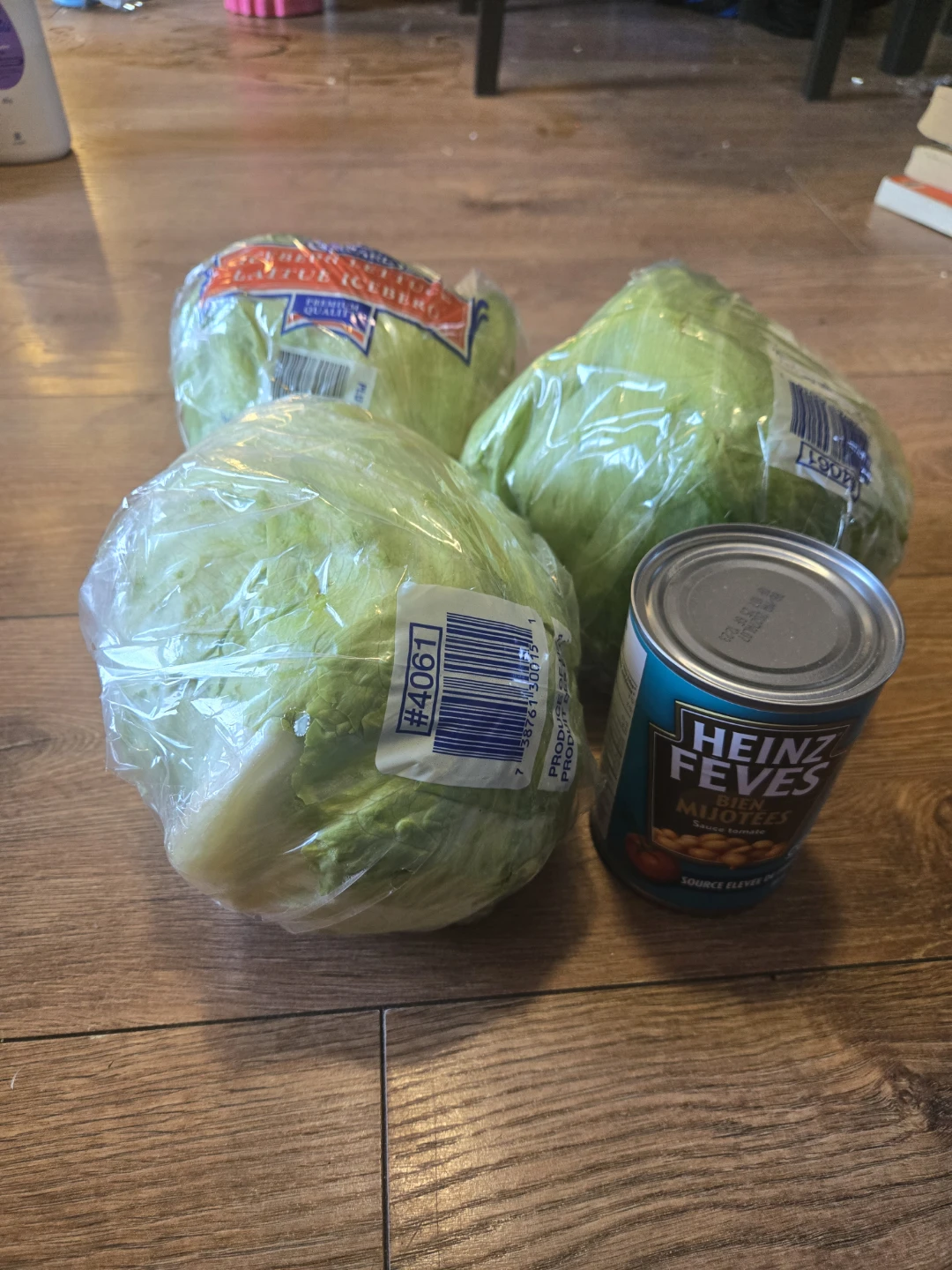 Iceberg Lettuce and Heinz Baked Beans