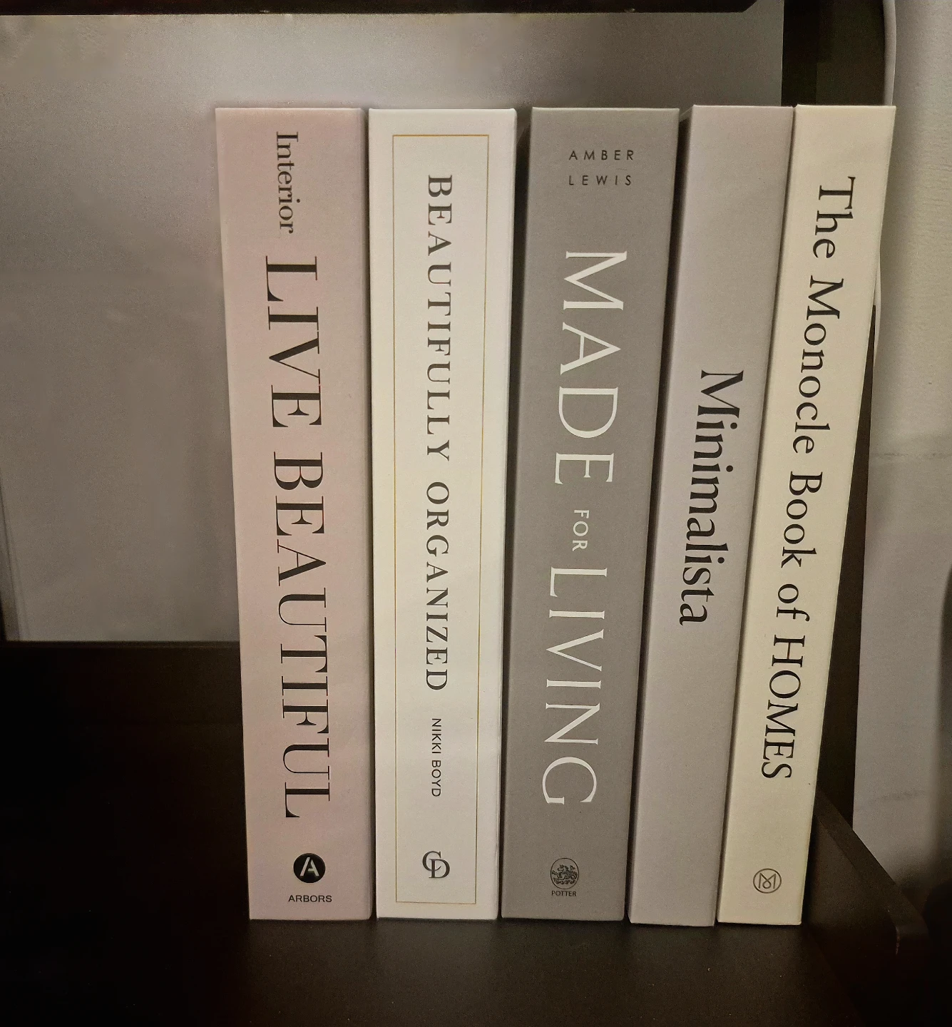 Set of 5 Faux Home Decor Hardcover Books
